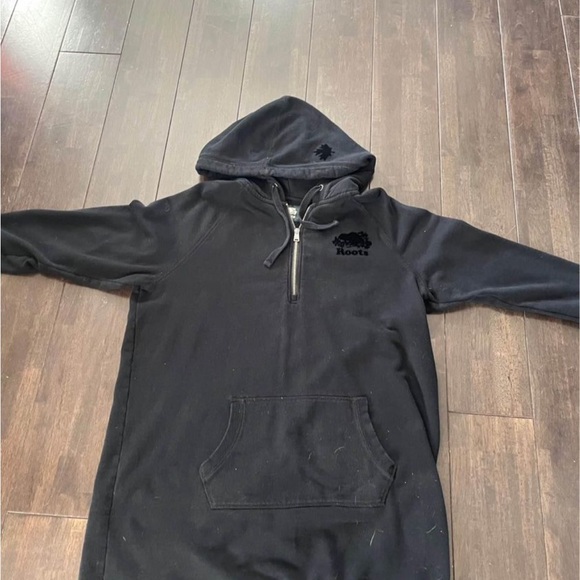 Roots long hoodie sweater (XL) Black - Picture 3 of 4